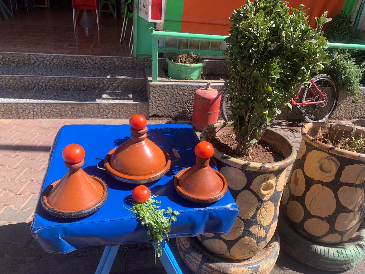 Hikers approaching the summit of Mount Toubkal in snow